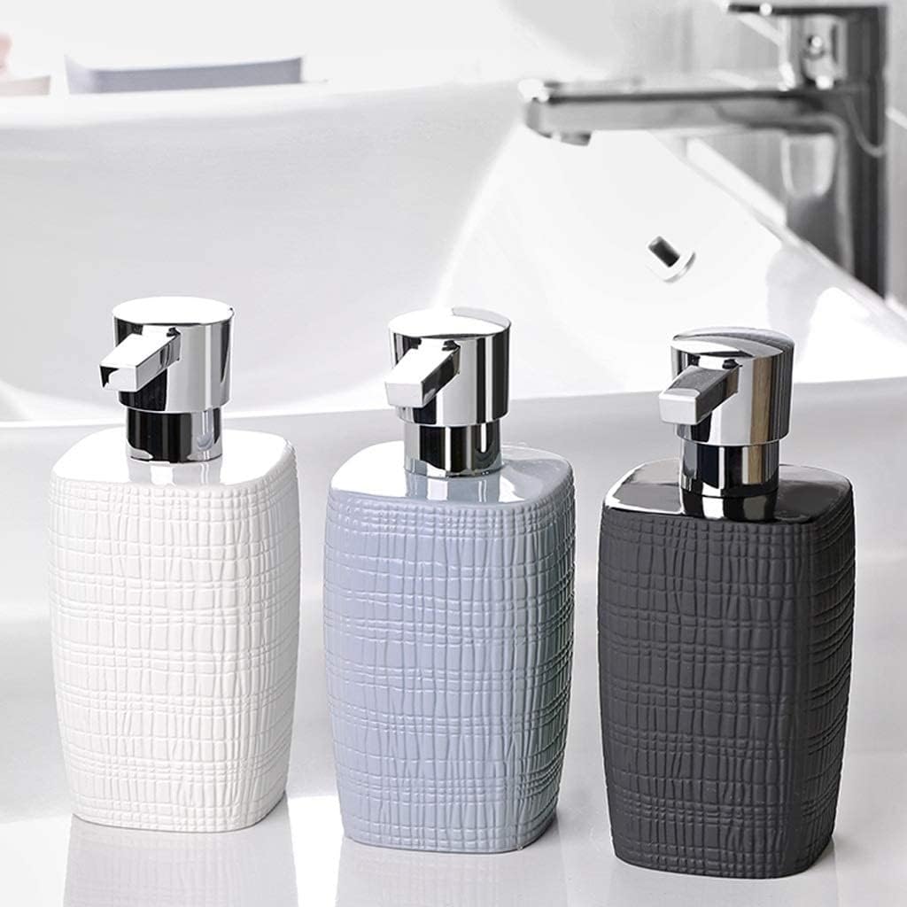 Hand Soap Dispenser - Countertop Lotion Pump- Metal Mechanism- Contemporary Design- Shower Dispensers