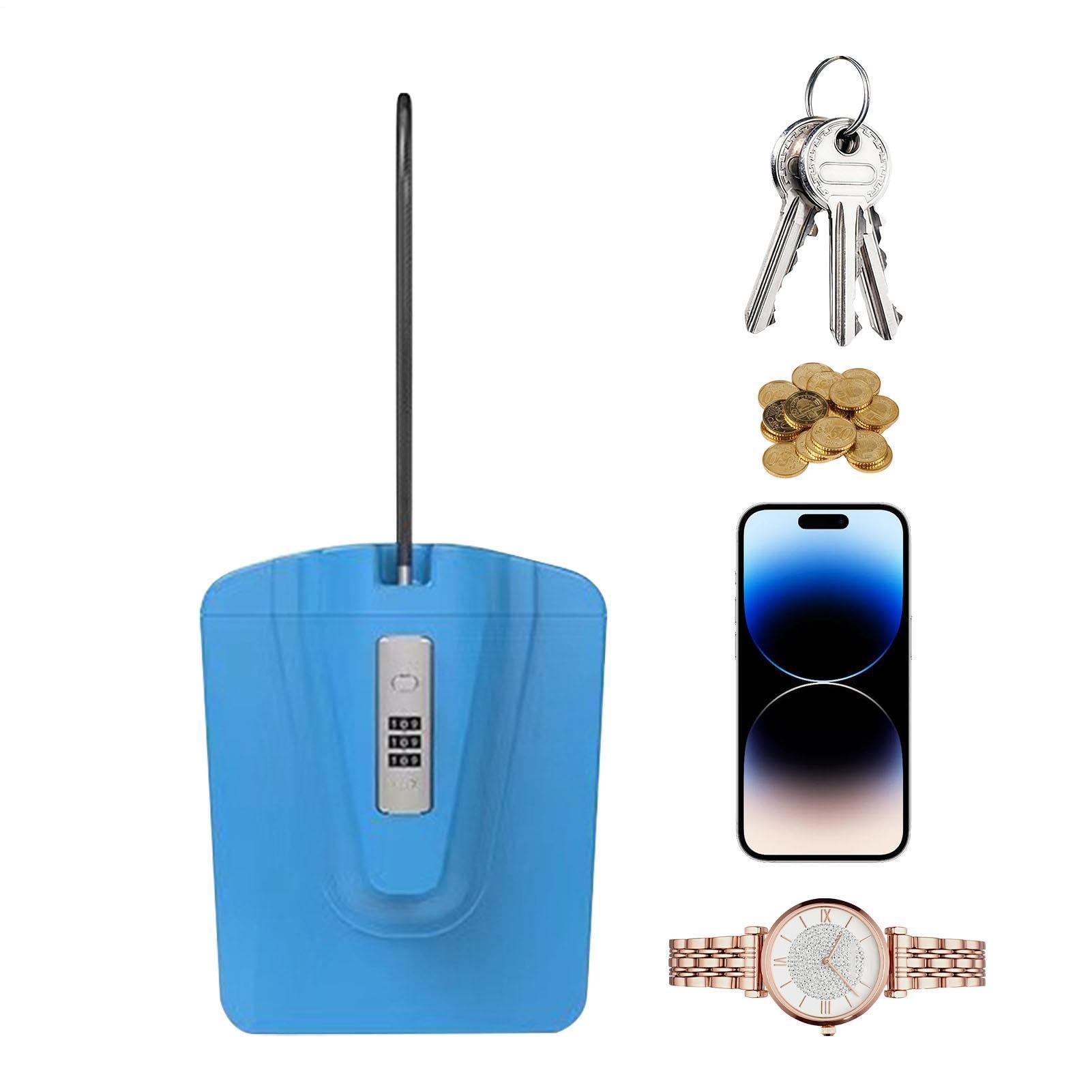 Caja de seguridad para exteriores resistente al agua ideal para camping y playa con cable