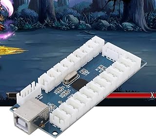 LED Arcade Buttons and Joysticks DIY Kit, Single DIY Arcade Joystick Accessory Kit for Arcade/Fighting Home Game USB Set in American-Style (Green)