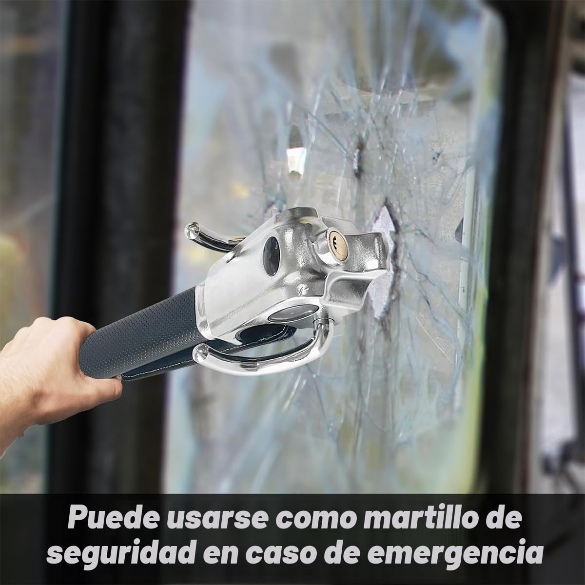 Bloqueo Del Volante Del Automóvil, Dispositivos De Bloqueo Antirrobo Con Martillo De Seguridad, Ajuste Universal Para Automóviles, Bloqueo Del Volante Del Automóvil Con 3 Llaves De Seguridad Antirrobo