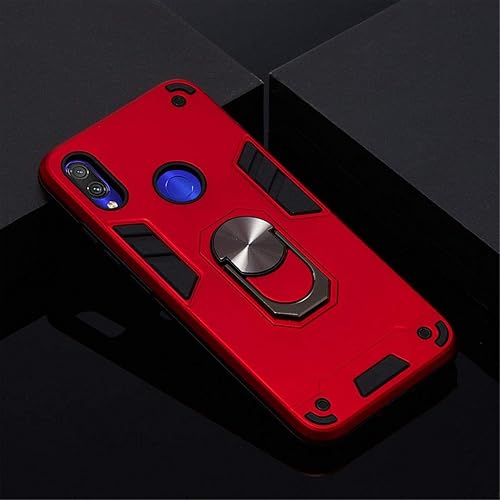 Miniatura 5 de SATURCASE Armor Hybrid 2 en 1 PC y silicona Funda protectora de doble capa para Xiaomi Redmi Note 7  Redmi Note 7 ProRedmi Note 7S (rojo)