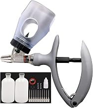 Livestock Syringe Automatic Continuous Syringes, Bottle Adjustable Poultry injection gun for Animal-Vaccine Administration(B-5ml)