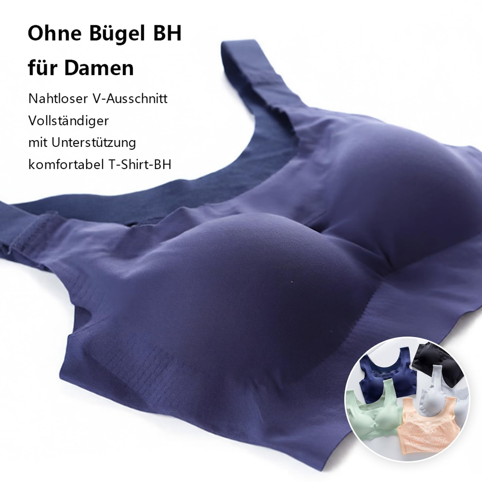 Brassiere Sport Femme sans Armature Soutien Gorge Grande Taille | brassière forte poitrine respirant invisible sous les vêtement utilisation quotidienne