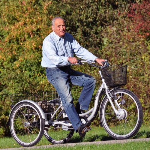 Preisvergleich Produktbild Aluminium Elektrodreirad der Marke Maxirad mit Pedelec Antrieb. Fahrbereite Lieferung