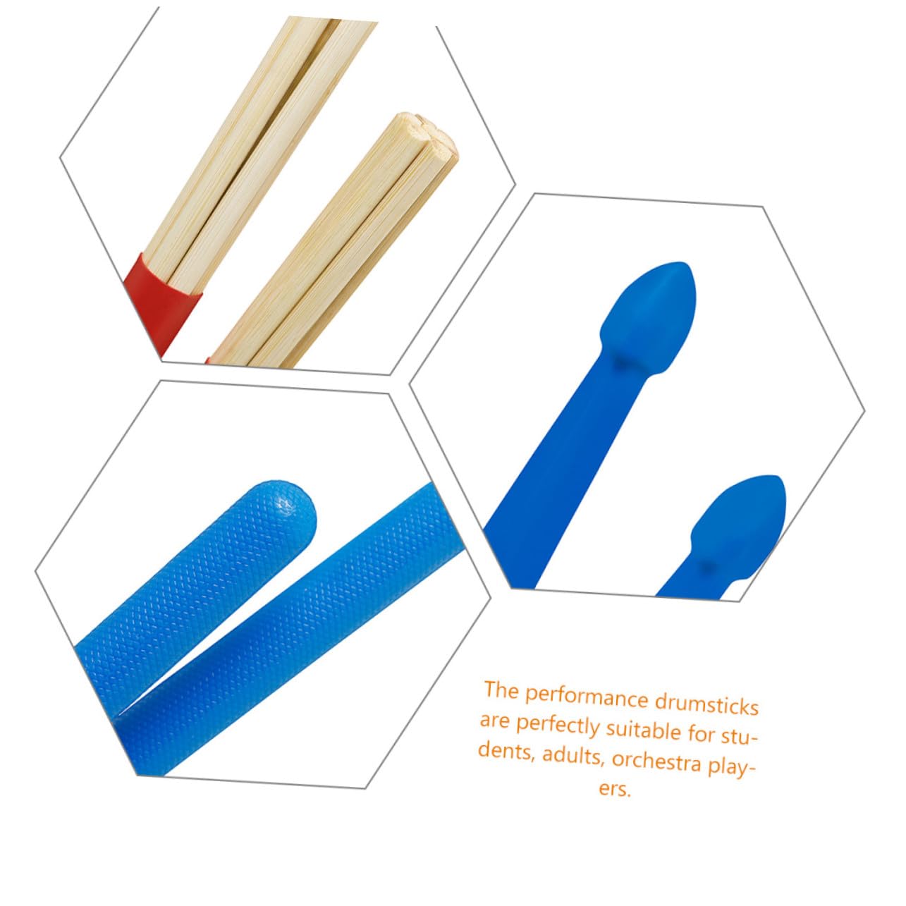 HEMOTON Kit Brosse à Tambour en Fil D'acier avec Baguettes en Bois, Ensemble de Balais pour Batterie Léger et Portable, Paquet de Rangement Inclus, Accessoires Percussion pour Musiciens