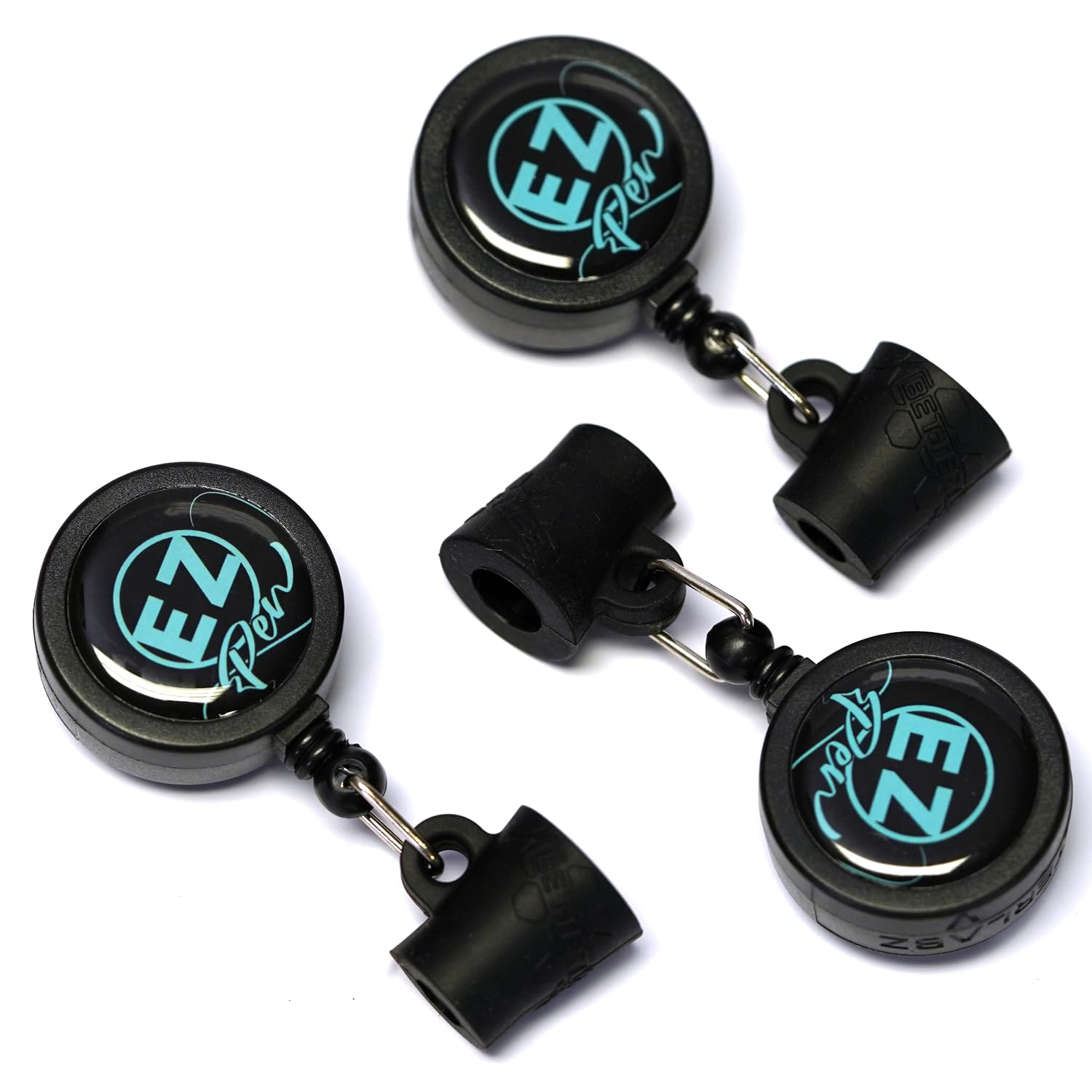 Better Labz EZ PEN Retractable Pen Reel for Nurses, Teachers, Waitresses, Carpenters, Construction Workers, Contractors & Pros (Non-Stop 3 Pack)