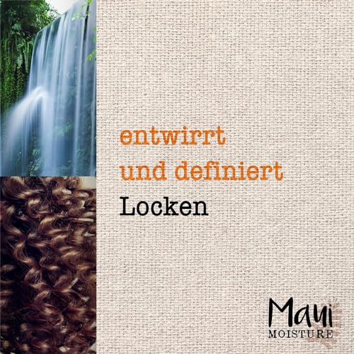 Maui Moisture Coconut Oil Shampoo 385 ml, pflegendes Haarshampoo mit Kokosöl, Plumeria- und Papaya-Extrakt, für lockiges Haar, ohne Sulfate und Silikone