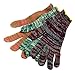 MCR Safety 9642M Economy Weight Cotton/Polyester Blend Gloves with String Knit Cuff, Multi-Color, Medium, 1-Pair