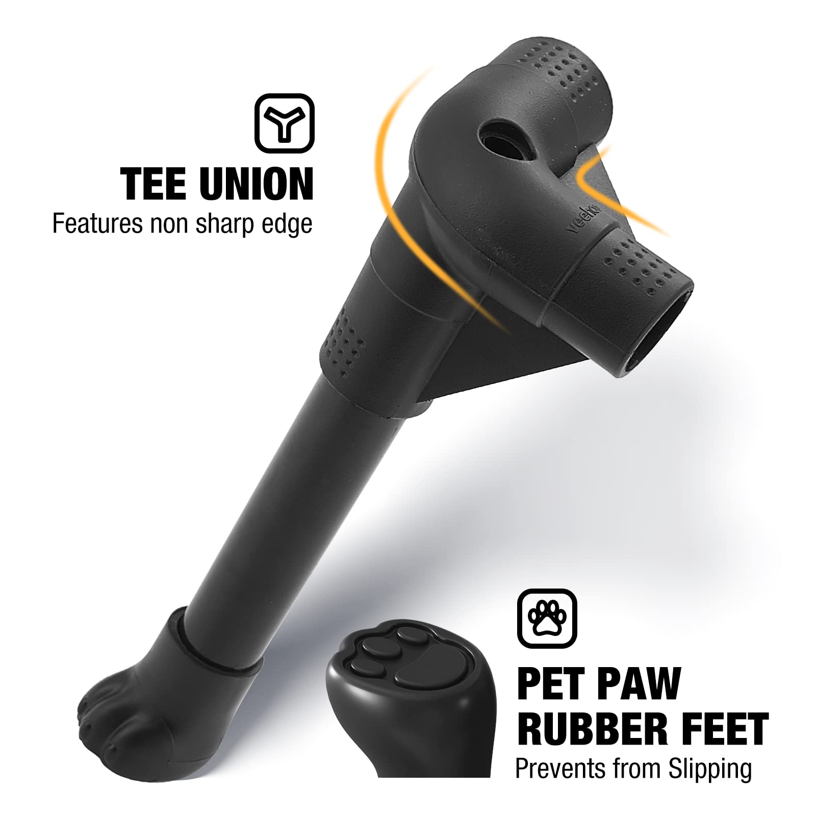 Veehoo Elevated Cat Bed, Soft Cat Hammocks Beds with Washable & Breathable Sandwich Mesh, Easy Assemble Pet Sleeping Platform with Non-Slip Feet for Indoor & Outdoor Use, Silver