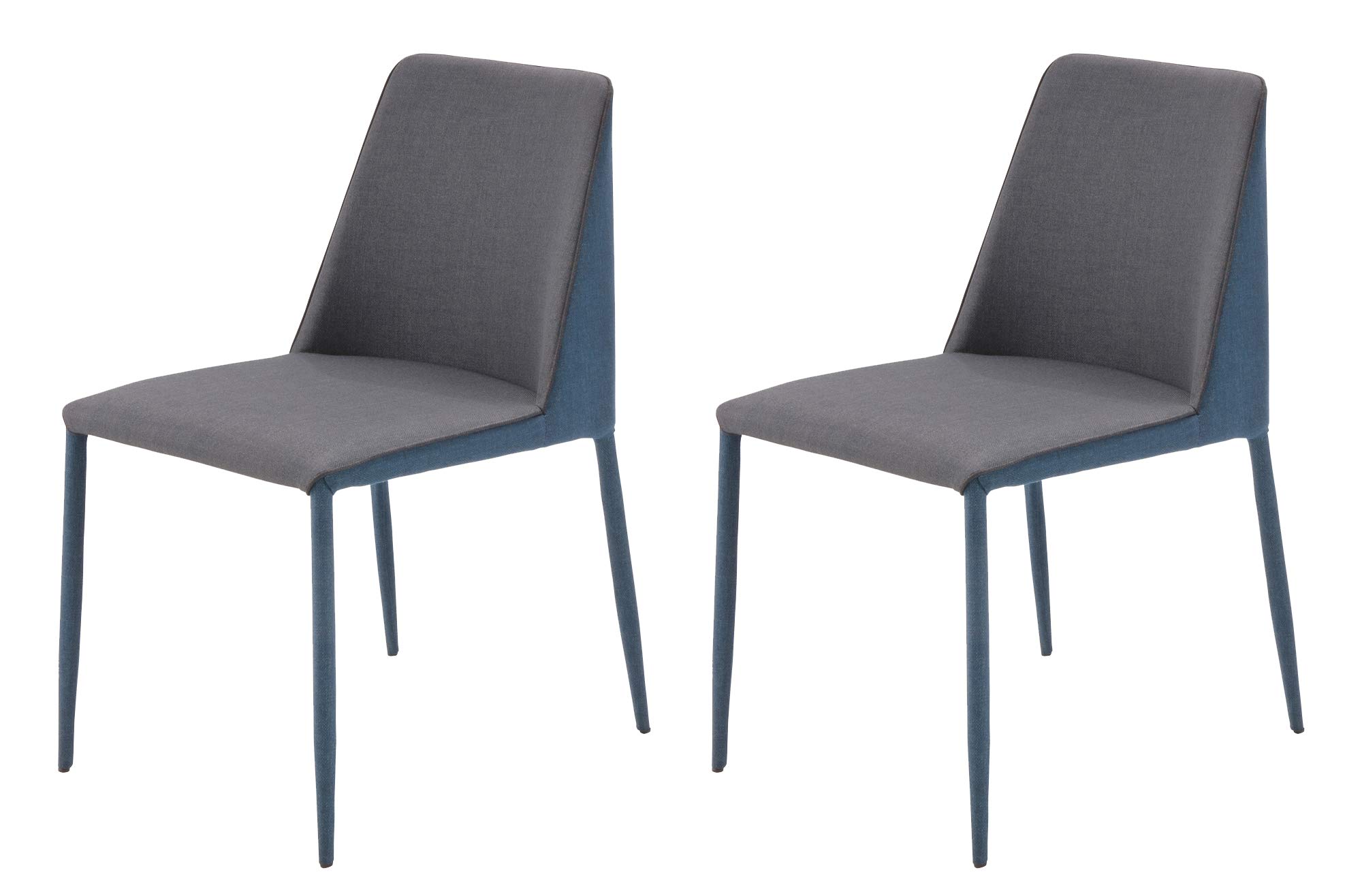 Amazon｜あずま工芸 ダイニングチェア ブルー 幅44×奥行き54.5