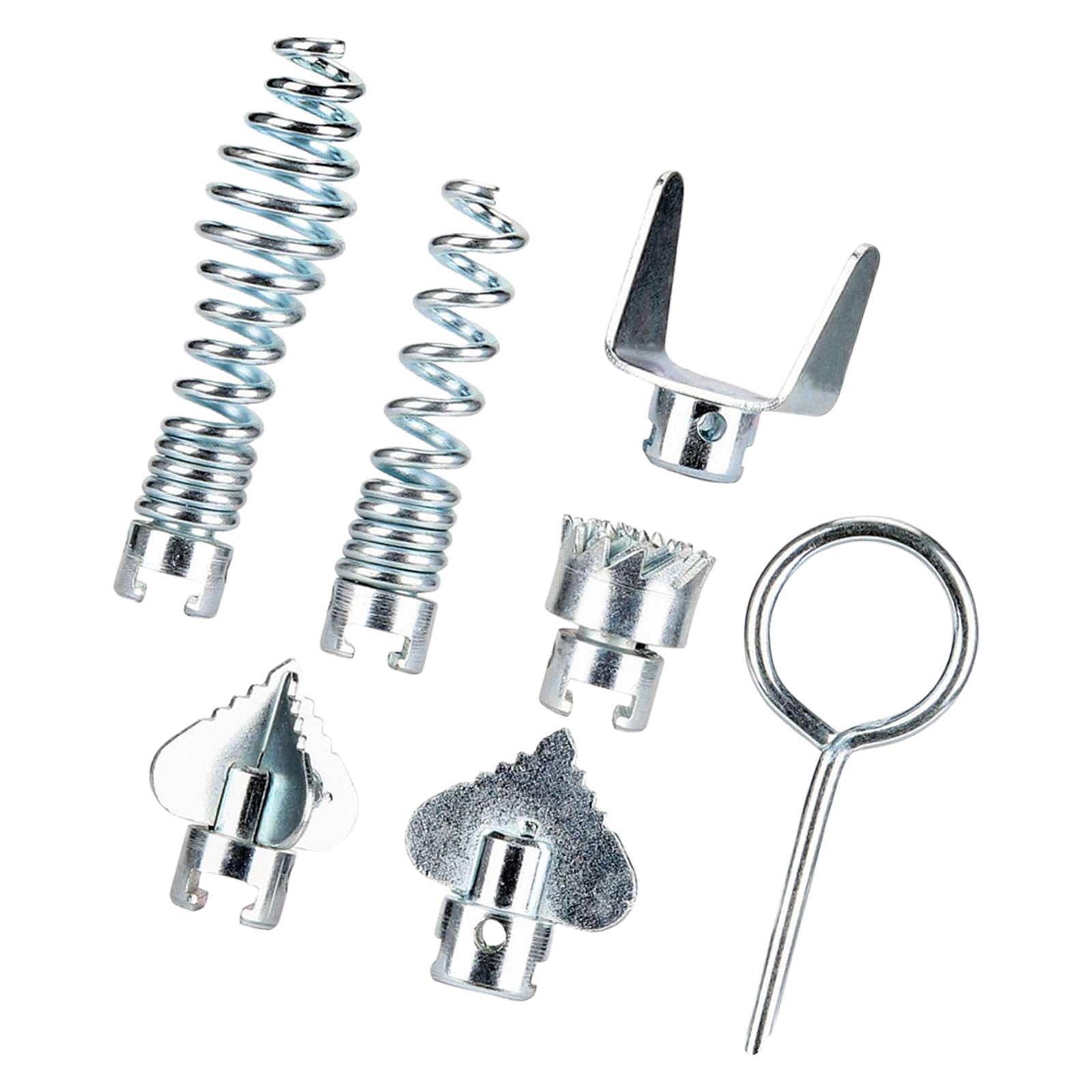 7Piece Drain Combination Cutter Head Pipe Tool Set For Efficient Drain Unclogging In Kitchens Bathrooms