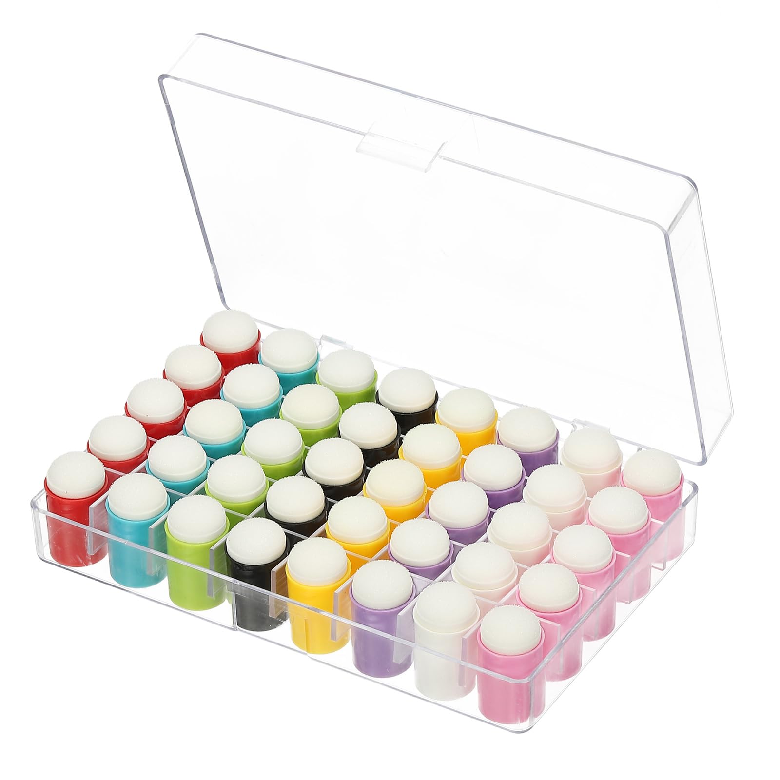 Éponges à doigts de 8 couleurs avec mousse haute densité pour peinture et loisirs