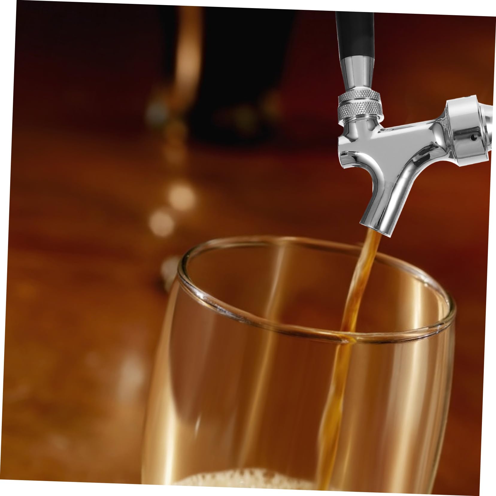 Mipcase Robinet à Bière en Acier Inoxydable Fête Bière Noir