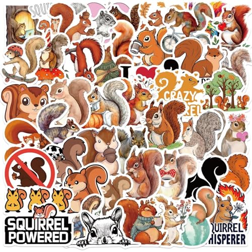 Cute Squirrel Stickers for Kids...