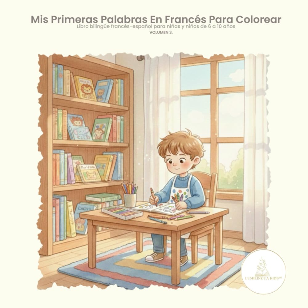 Mis primeras palabras en francés para colorear: Volumen 3