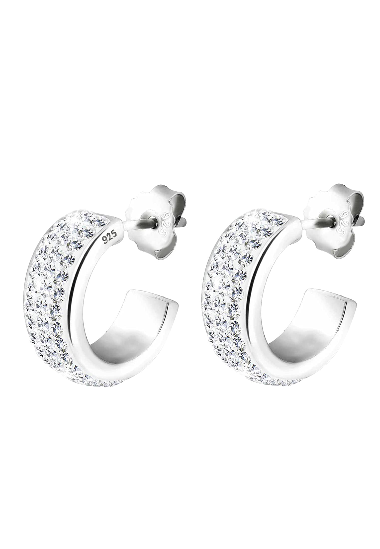 Orecchini Pendenti Elli Donna In Argento 925 Con Cristallo Brillante - Modello Elegante - 2