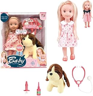 لعبة دمية من Next Store مع دمية حيوان أليف – لعبة ترفيهية للأطفال , تصميم ابداعي