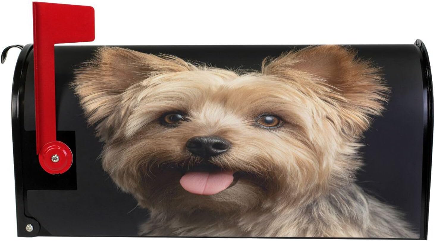 WOOR Cute Yorkie Dog Magnetic Magnetic Mailbox Cover Standard Size for Garden Yard Outdoor Decorations-18 x 20.8" image 2