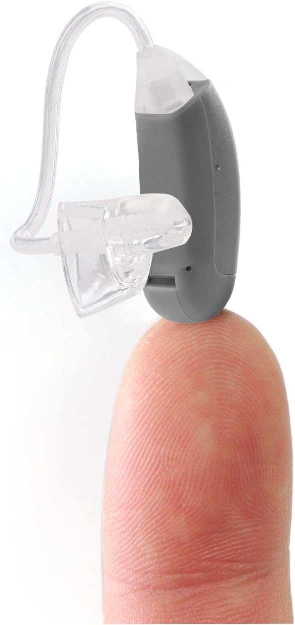 LifeEar Boost Right Ear Hearing Amplifier Clean Digital Amplification Doctor and Audiologist Designed to Aid Hearing with Volume Control, Grey