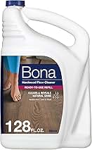 Bona Hardwood Floor Cleaner Refill - 128 fl oz - Unscented - Refill for Bona Spray Mops and Spray Bottles - Residue-Free Floor Cleaning Solution for Wood Floors