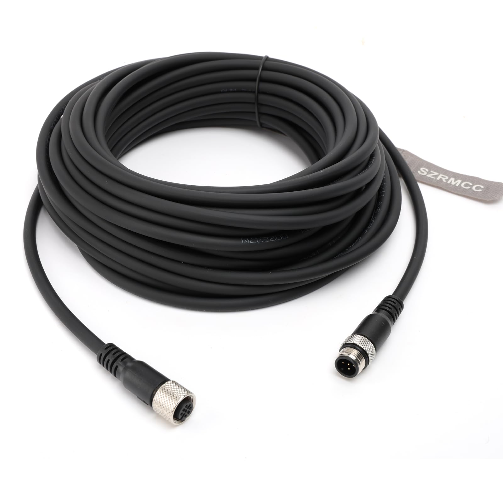 SZRMCC M12 5 pin Macho a Hembra Conector de Aviación Sensor de Cable de alta Flexible Blindado Impermeable Cable de la Cámara Industrial (20m)