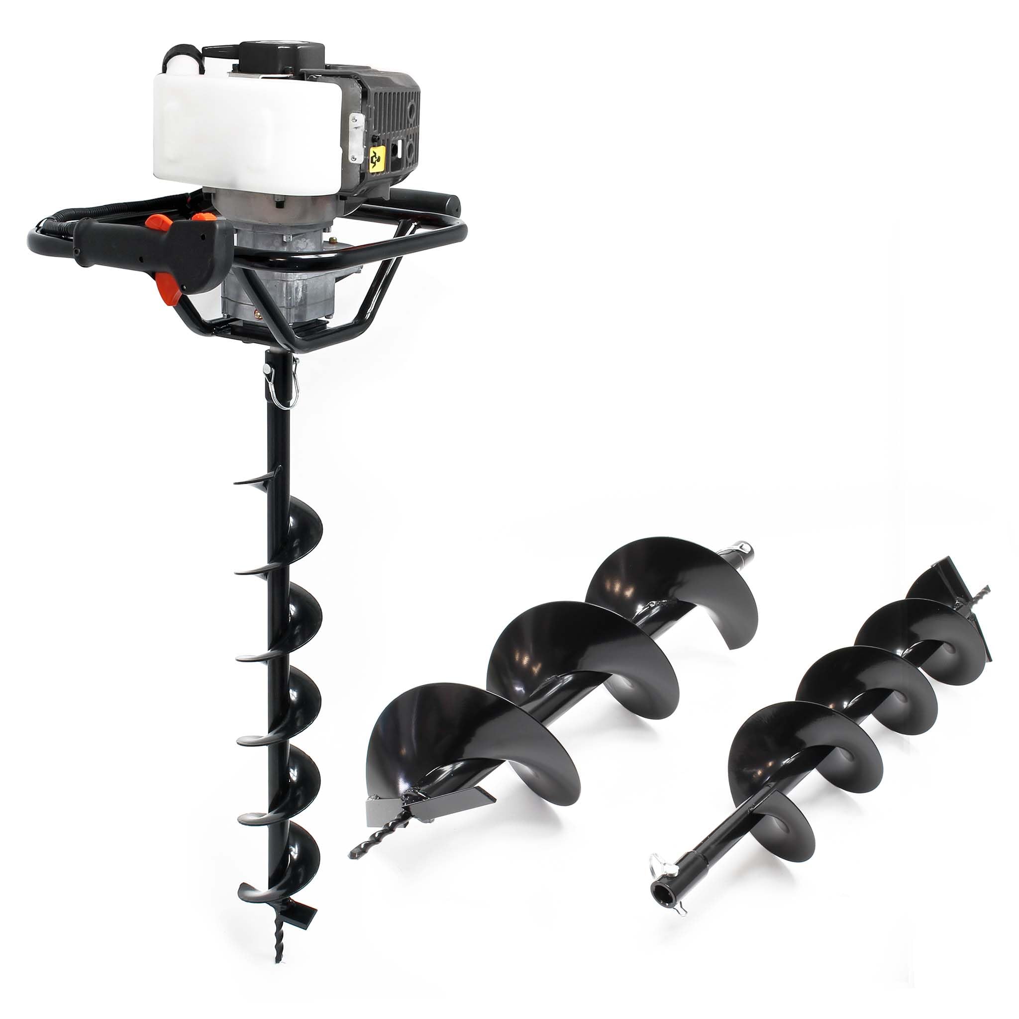 Zestaw wiertnicy glebowej z silnikiem benzynowym 1,4kW i 52cm³ łącznie z wiertłami 100mm 150mm 200mm