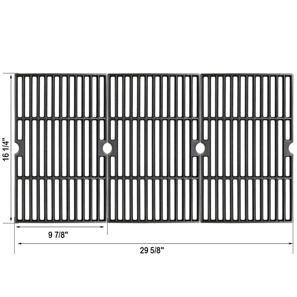 Uniflasy Grill Cooking Grates for Dyna Glo DGF510SBP, DGF510SSP, DGF510SSP-D Grill Parts, Backyard GBC1460W, GBC1461W, BY12-084-029-98, BH14-101-099-01, Uniflame GBC1059WB, GBC1059WE-C, 16 1/4 in