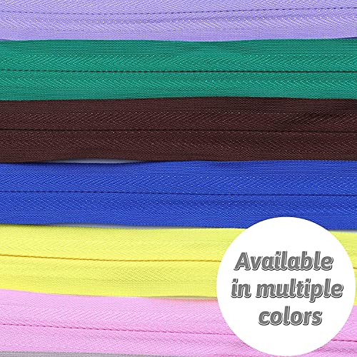Image of Zippers for Sewing, DOITEM 15pcs 26 Inch Invisible Multicolor Nylon Coil Zippers for Sewing and Crafts 15 Colors