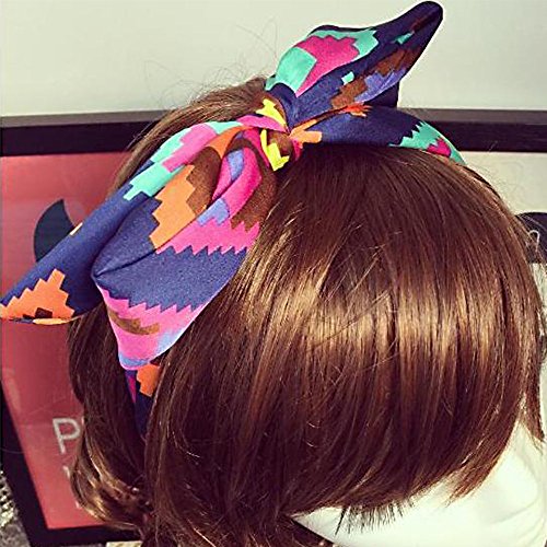 Xuanli 2Pcs Hair Bows Womens Lady Girls Hair Grosgrain Ribbon Hair Accessories (C004)