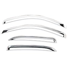 Putco Element Chrome Window Deflectors Fits Chevy Tahoe/GMC Yukon 2007-2014 - Set of 4 - in Channel Install