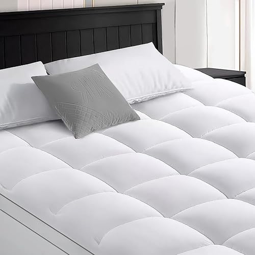 SONORO KATE Cubrecolchón, protector de colchón refrescante para dolor de espalda, protector de colchón extra grueso tamaño Queen con bolsillo