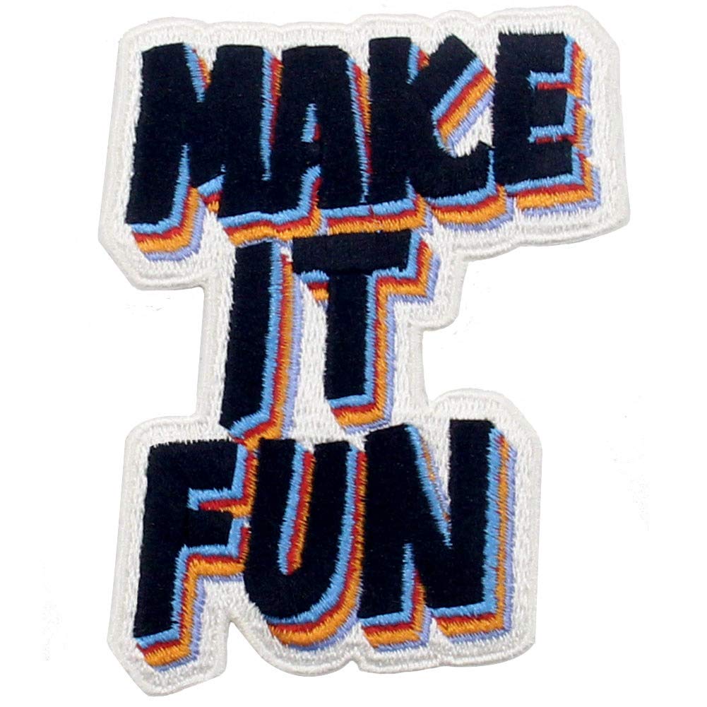 Make It Fun Patch Embroidered Biker Applique Iron On Sew On Emblem