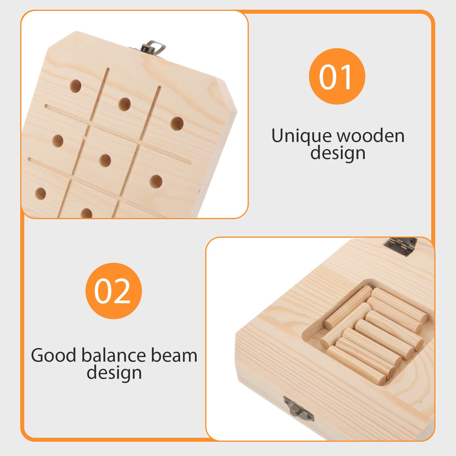 DECHOUS Equipo de Entrenamiento Sensorial para Tablero de Madera Apilable Rompecabezas Educativos para Habilidades Cognitivas Preescolar para Jardín de Infantes