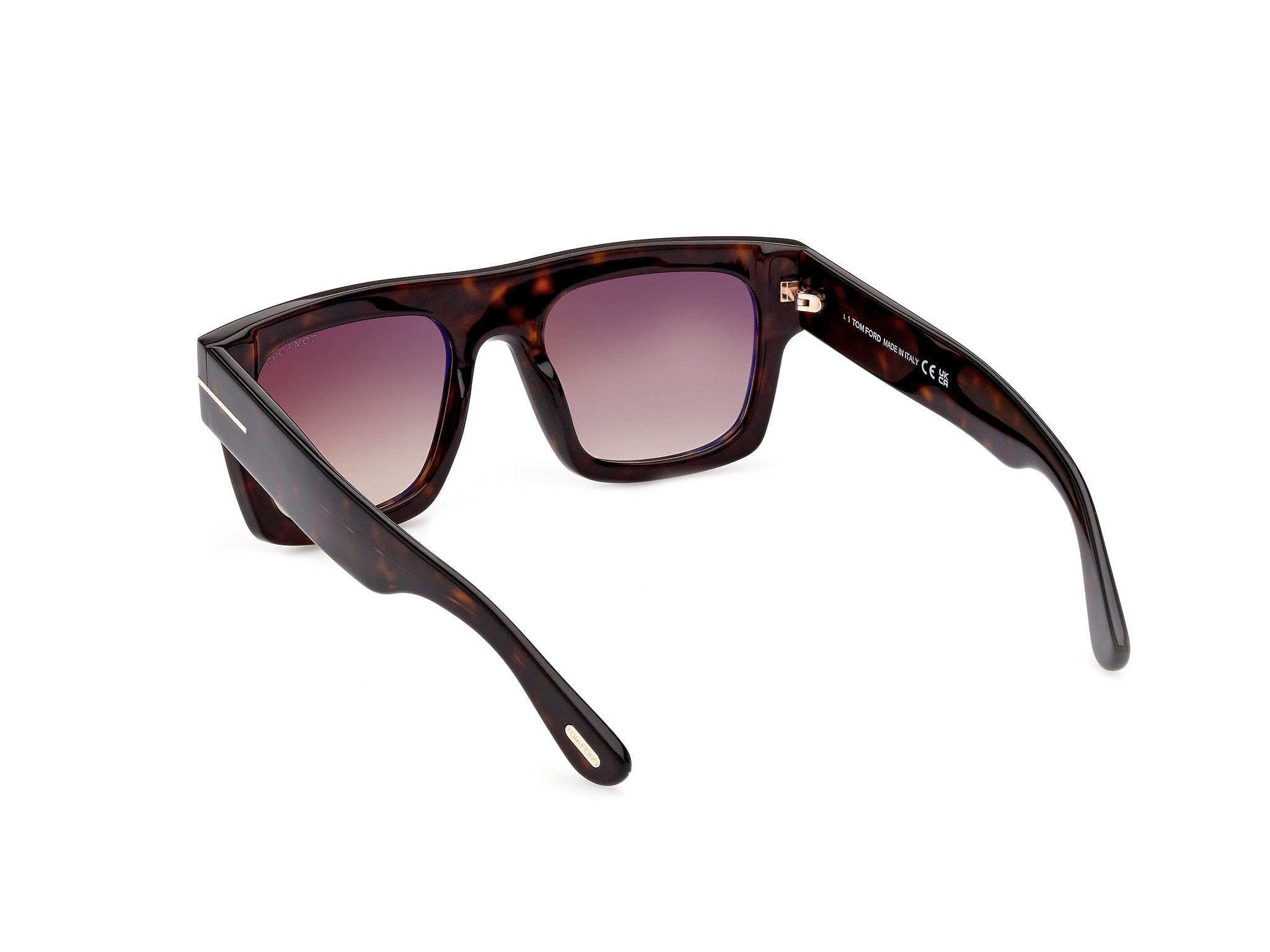 Tom Ford Occhiali da Sole FAUSTO FT 0711 DARK HAVANA/LIGHT BROWN SHADED 53/20/145 unisex