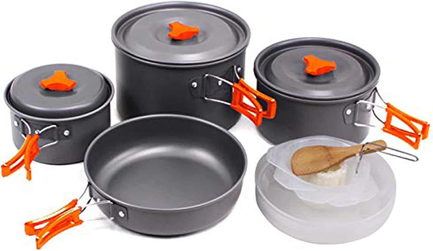 SKYSPER Camping Cookware Set 14 Piece Outdoor Cookware Portable Camping