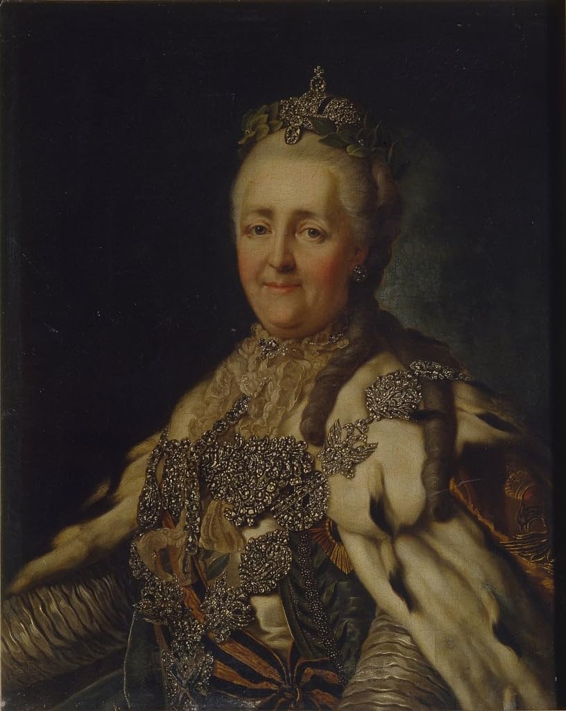 Tableaux Graffiti Art Mural Catherine II 60x90cm Impression Moderne - 5