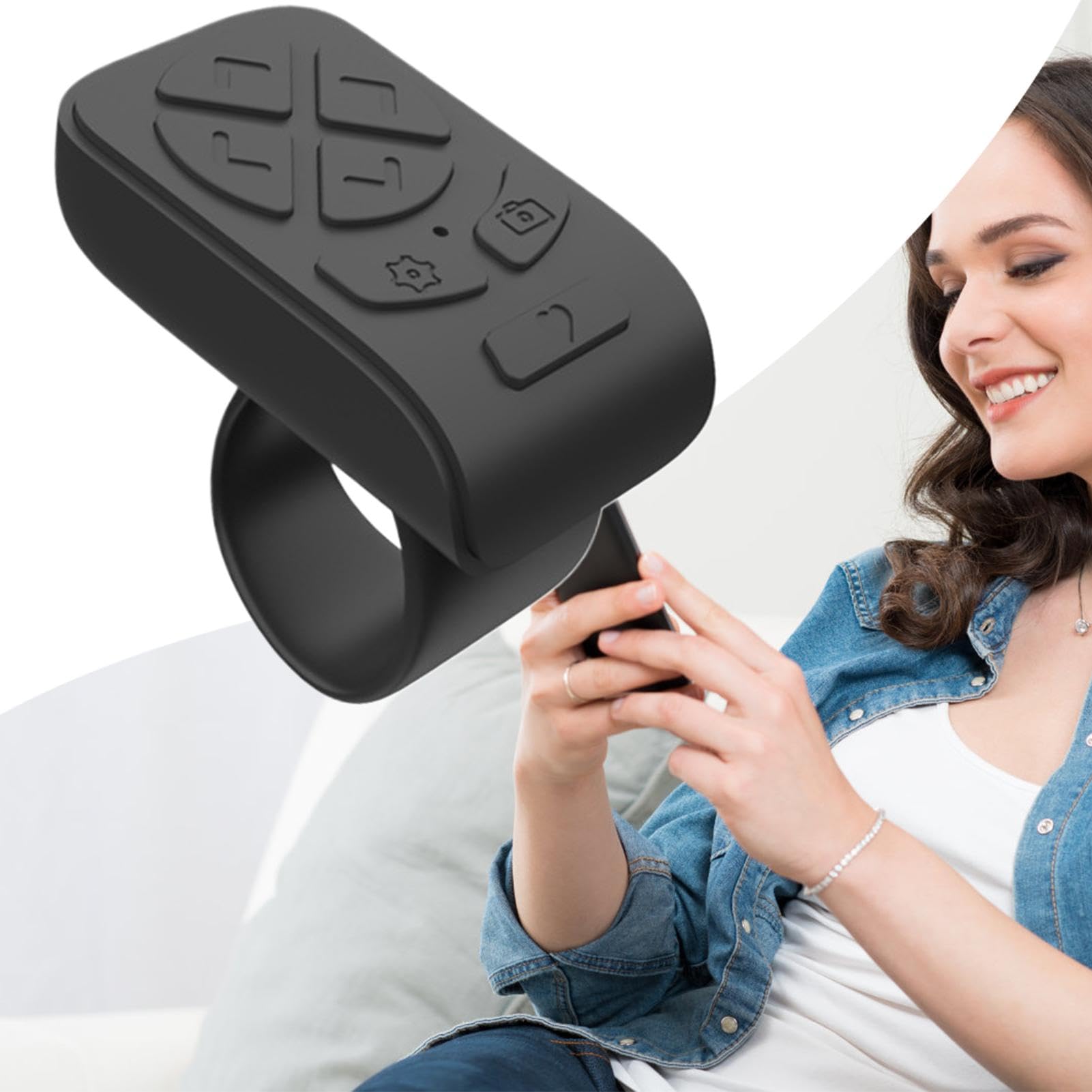 Bague De Défilement | Télécommande Tactile Tourne-Page - Technologie Portable Pour Travail Présentation Streaming Photo Lecture Musique Jeu Vidéo