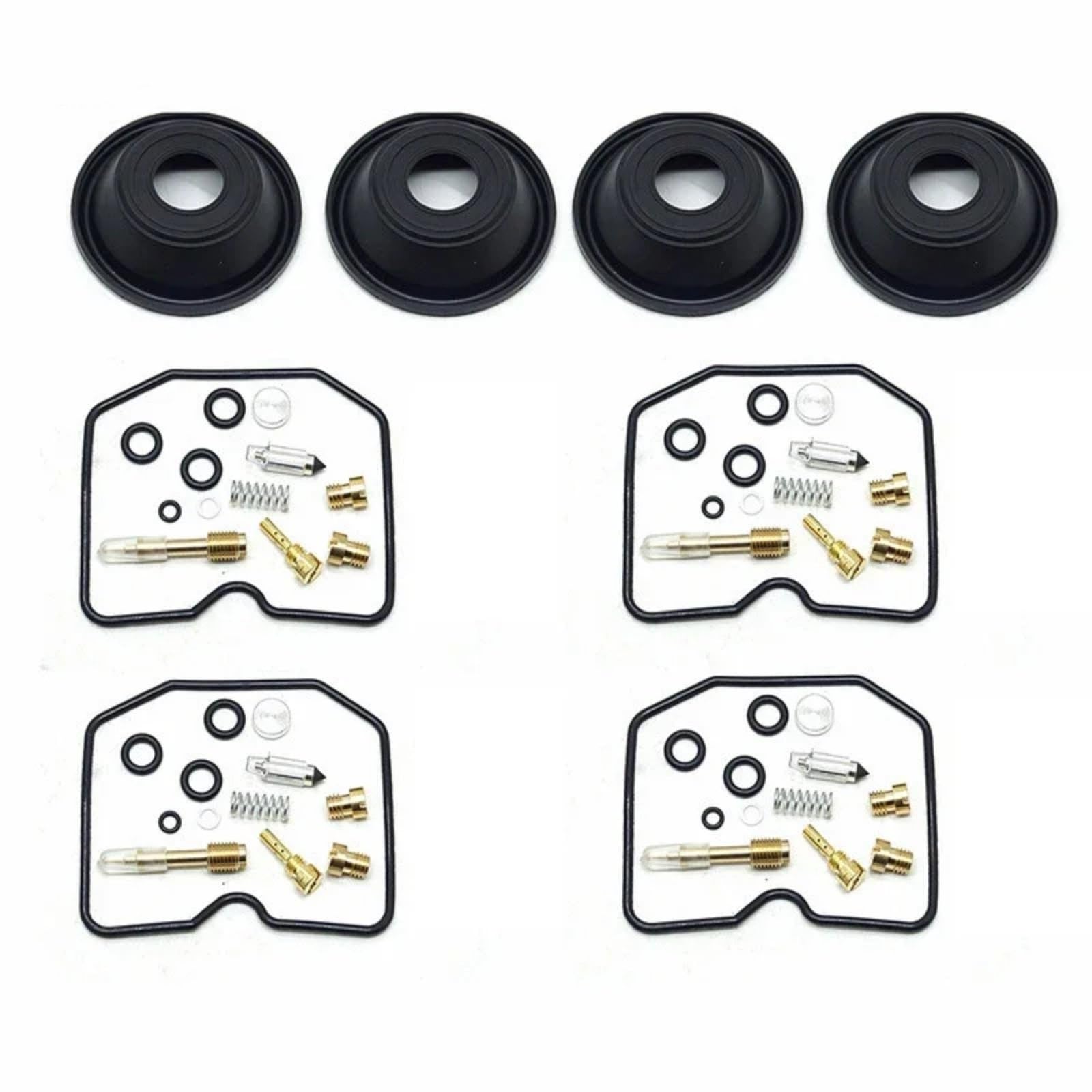 Kit Carburador Repuesto Kit De Reparación Carburador Para Suzuki Para GSF600 Para GSF600S 1996-1999 | Junta de carburador para motocicleta, válvula flotador, membranas vacío, juego revisión carburador