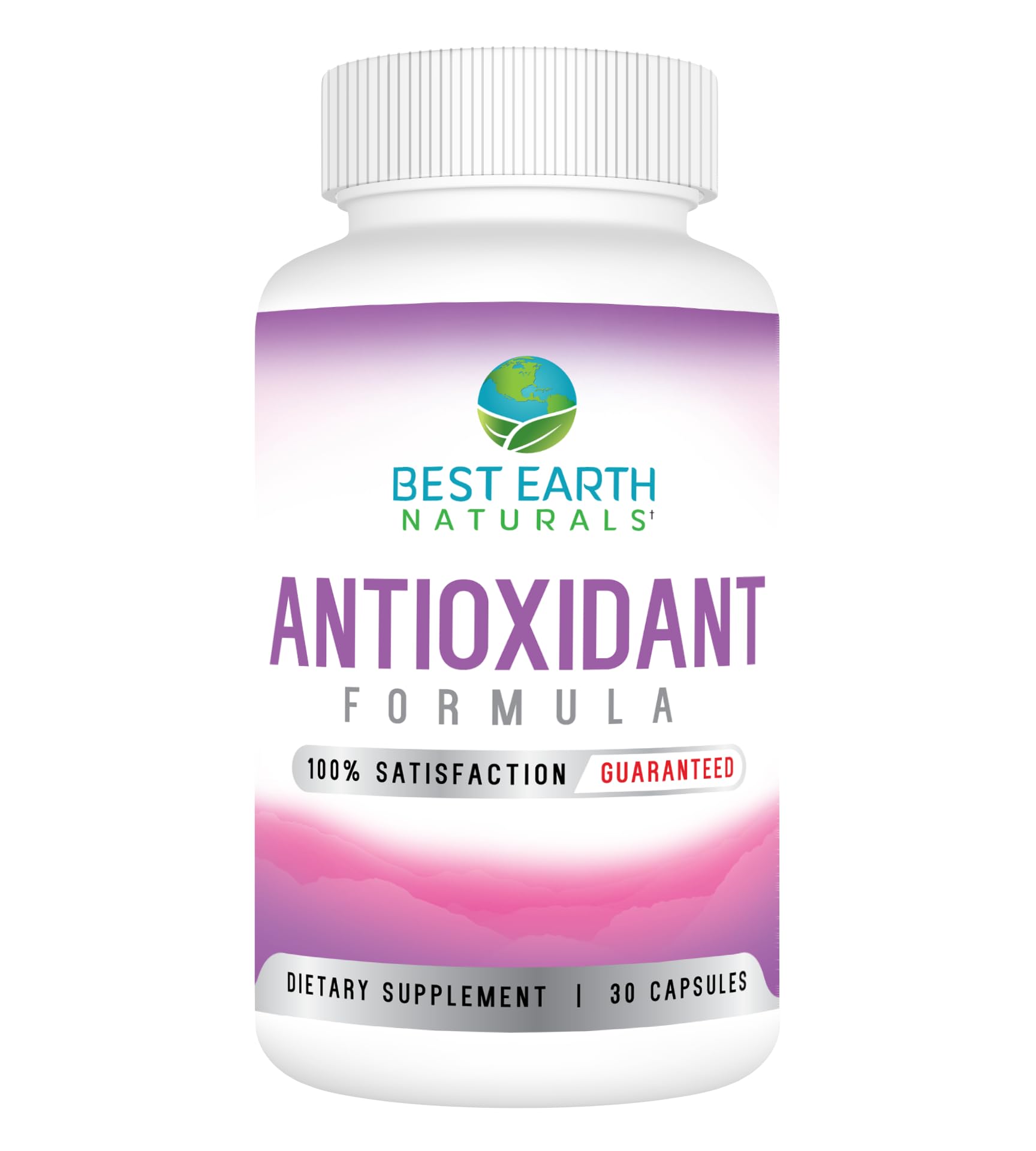 Best Earth Naturals Suplemento de Antioxidantes com Açaí, Romã, Mangostão, Goji Berry, Noni e Sabugueiro, 30 cápsulas