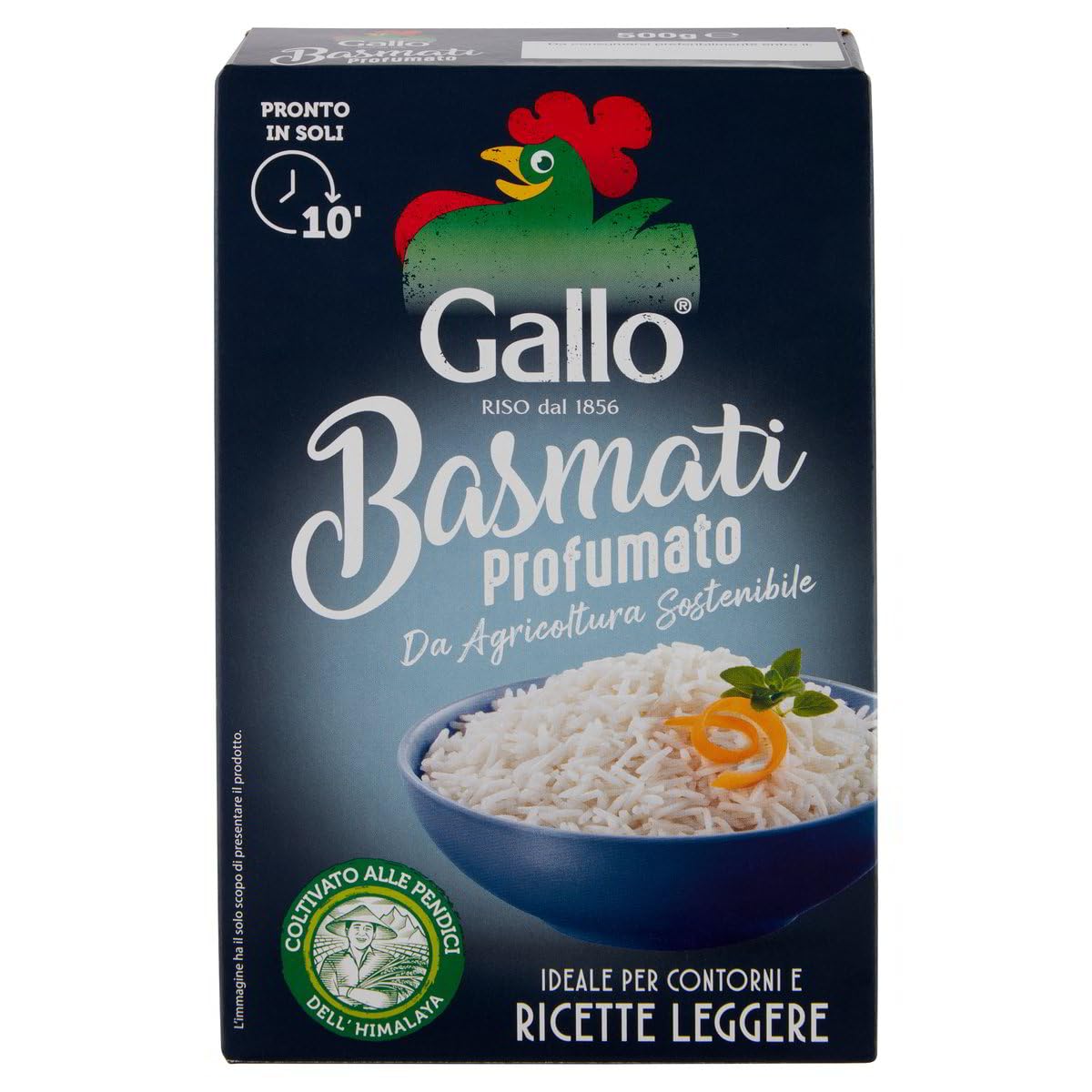 Italian Gourmet Basmati Profumato riso aus nachhaltigem Anbau, 9 x 500g