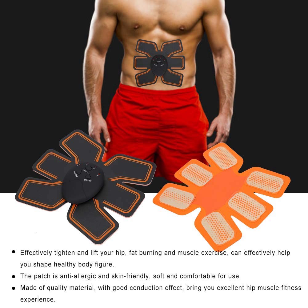 ZJchao Intelligenter Bauchmuskeltrainer, männliches und weibliches Bauchmuskelpflaster, Lazy Fitness-Bauchmassagegerät für den Haushalt