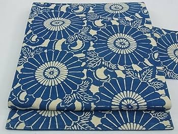 木綿 名古屋帯 藍染 長板中形 日本工芸会正会員 松原利男 大作 極上 逸品 Amazon.co.jp: 長板中形の人間国宝 松原定吉の息子松原利男 九寸