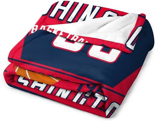 Miniatura 10 de Manta personalizada para sofá, manta de franela súper suave, manta de otoño de gran tamaño, acogedora manta gruesa personalizada de baloncesto para