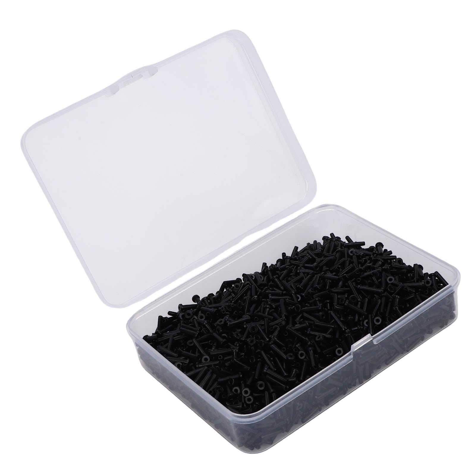 Generic Épaisseur en Nylon Vigoureuse de Chapeau du Matériel 2.1x8.3mm 0.8mm D'oeillets de Raquette de Badminton de Réduction de Bruit