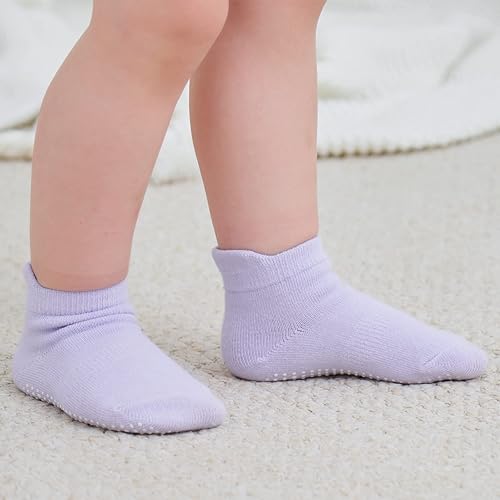 Miniatura 5 de Calcetines tobilleros antideslizantes Zaples para bebés con suelas antideslizantes para bebés, niños pequeños, niños y niñas