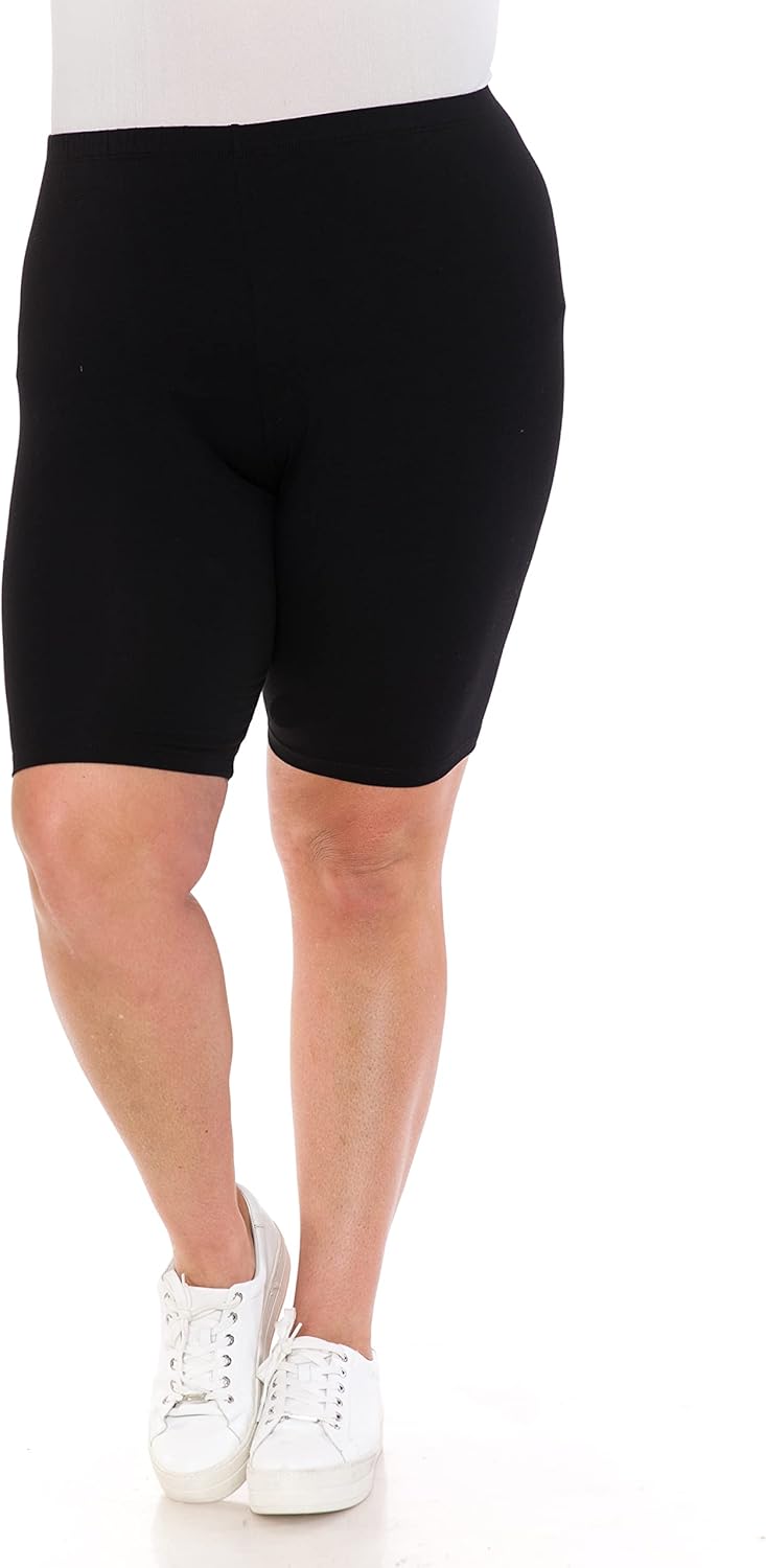 Leggings Depot Cotton Spandex Women's Biker Shorts for Yoga