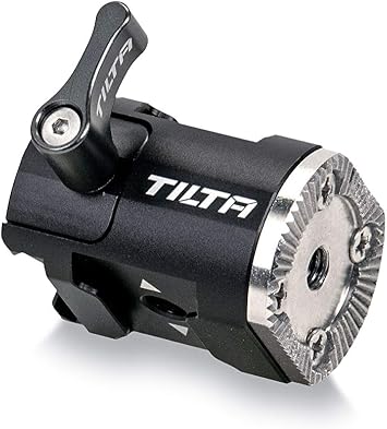 Tilta Left Side NATO Rail to Rosette Adapter Compatible with DJI RS2, RS4, RS5 | ARRI Rosette | Cold Shoe & 1/4"-20