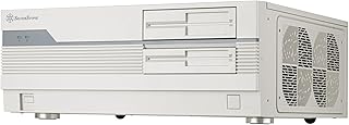Silverstone Technology SST-FLP01W HTPC ATX Desktop Retro Style HTPC Case, USB Type-C