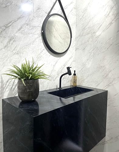 Adesivo para Pia Mármore Nero Impermeável