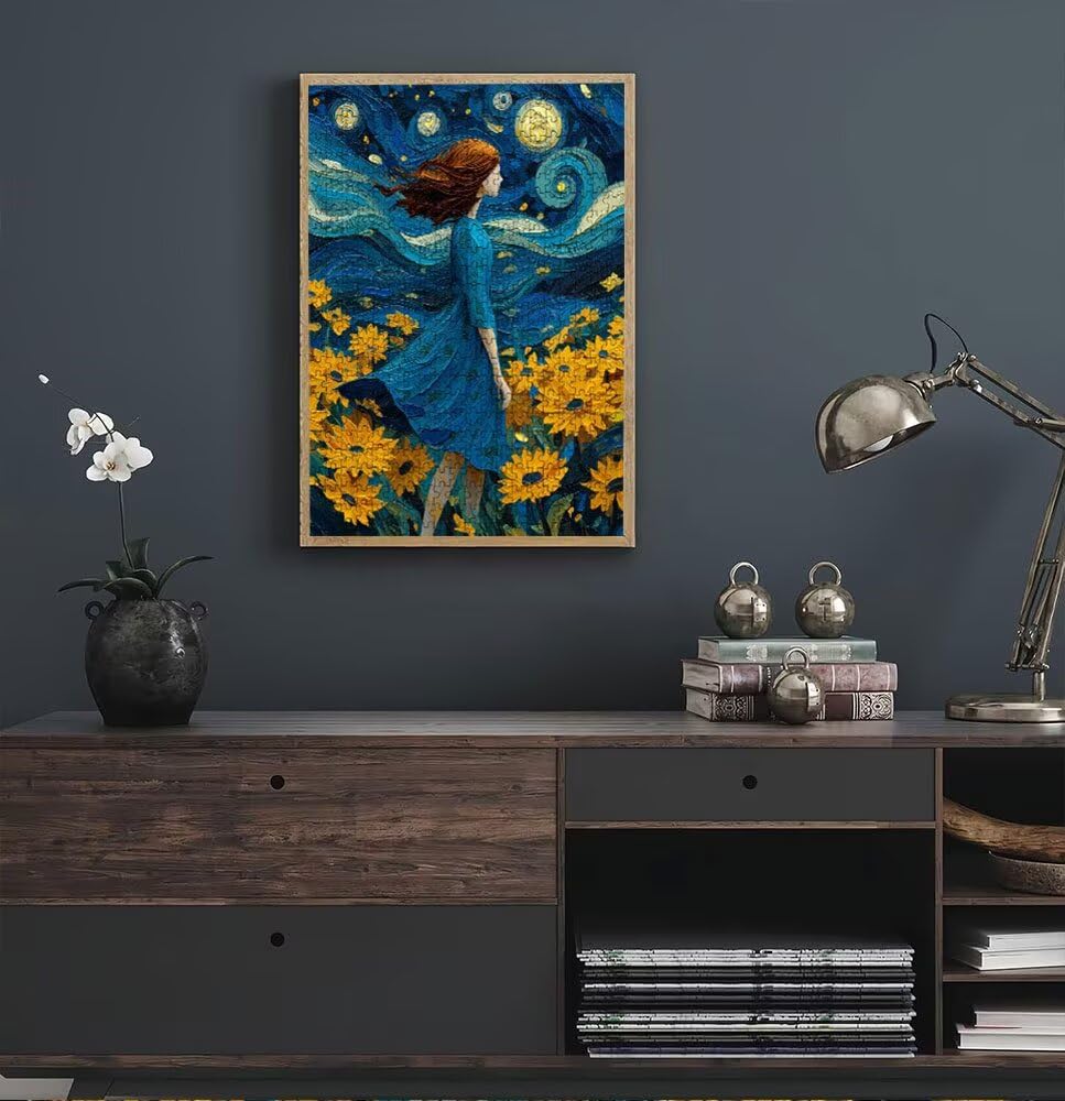 Puzzle 1000, Jigsaw Puzzle per Adulti, Fiume Stellare Girasole BLQSBGA6-488 | Puzzle Classici, Impossibile Difficile Sfidanti Puzzles, Puzzle Decorativo per La Famiglia, Come Regalo e Decorazione Pareti